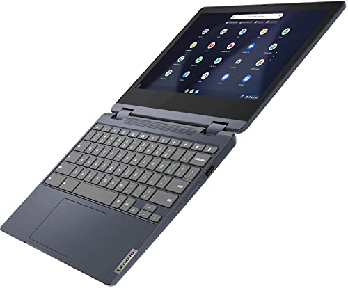 Lenovo-Chromebook-Flex-3-2-in-1-116-HD-Touchscreen-Laptop-MediaTek-MT8183-4GB-RAM-128GB-Storage64GB-eMMCMTC-64GB-Flash-Memory-360-flip-and-fold-Chrome-OS-Abyss-Blue-with-MTC-SD-Card