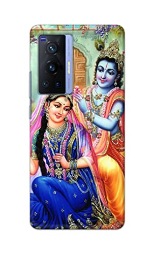 Image of Printed Hard Back Cover Case for Vivo X70 Pro Back Cover (Radha Krishna) -1803