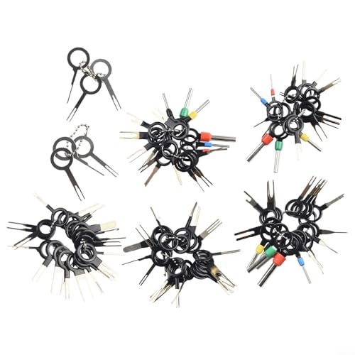 Kit de herramientas de extracción de terminales de 100 piezas, juego de extractor de arnés de cables para eyector de pines de conector automático, herramientas de reparación y desmontaje eléctrico de