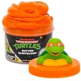 Teenage Mutant Ninja Turtles® Michelangelo Butter SLIMYGLOOP – Nunchuck Nachos Scent, 8 oz. Jar, Scented Butter Slime, Great Ninja Turtles Toys, TMNT Merch & Collectibles, Slime for Kids 3-5