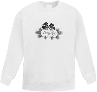 Azeeda 'Christmas Baubles' Kid's Sweatshirt/Jumper (9-11 Years) (KW00020080)