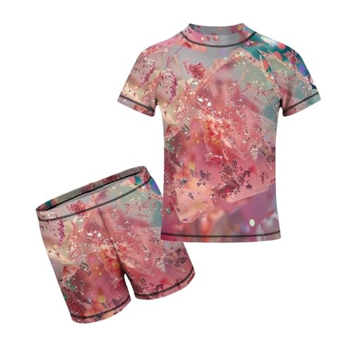 Pink Glittery Sparkles.pngChildren's Casual Swimsuit Set - Simple and Versatile9-11Y（140cm）