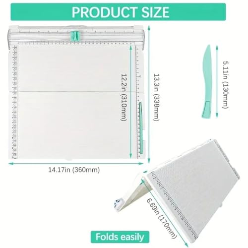 Image of KRYTONEFoldable Multipurpose 12 x 12 Inch Scoring Board for Scrapbooking, Art & Craft, Paper Trimming Etc