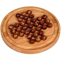 JISADER Juego de Mesa de Solitario de Madera Clásico, Decoración