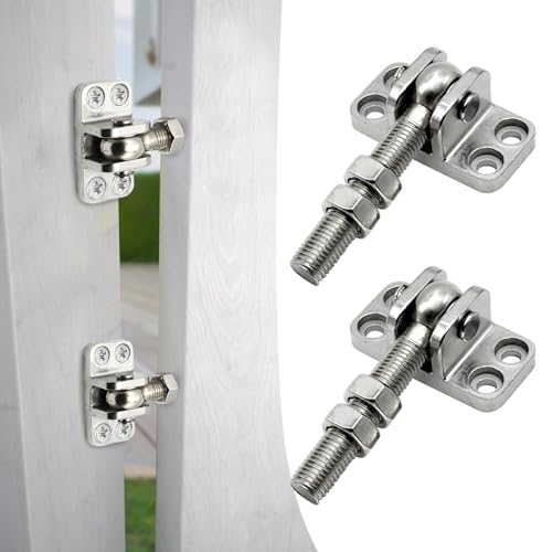Scharniere Schwerlast, 2er Set Einstellbares Torscharnier, M16 Scharnier Edelstahl Traglast 200 KG, Gartentor Scharnier, Torband Für Gartentor Hoftor Zauntor (M16 112 mm)