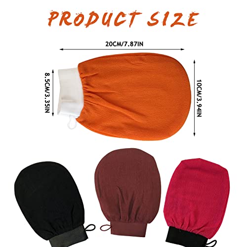 Henniu Luva de banho para banho, massagem corporal, toalha para lavar e esfregar