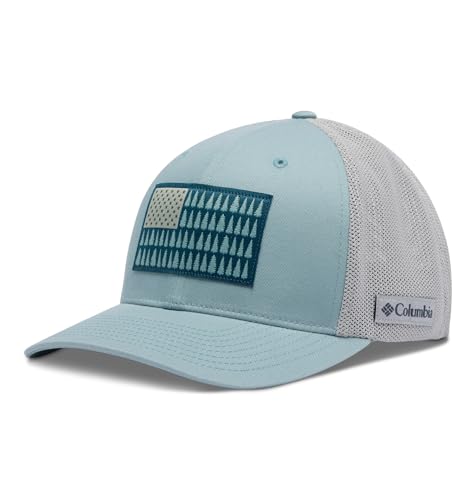 Columbia Unisex Tree Flag Mesh Ball Cap Crushed Blue L/XL