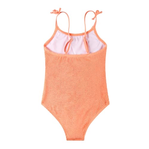 Image of LIZENS Girls' One-Piece Swimwear Adjustable 4-16 Hollow Cut Out Swimsuit Spaghetti Strap Beach Bathing Suit for Kids