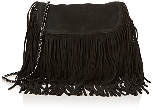 PIECES Pc Ruthi, Sac porté épaule - Noir (Black), Taille Unique
