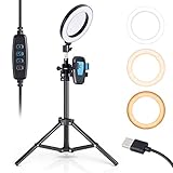 lampara led para videocamara ❥Se puede soportar la mayoría de los teléfonos inteligentes con ancho de 65 mm-95 mm