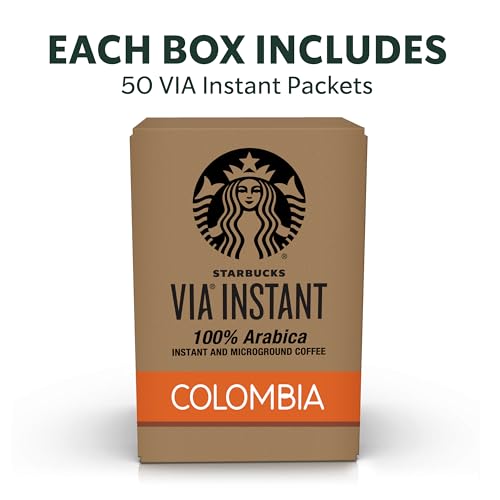 Starbucks VIA Ready Brew Colombia Coffee, 50-Count