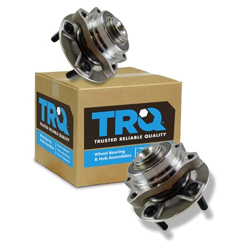 TRQ 2 Piece Front Wheel Bearing & Hub Assembly Set Compatible with 2003-2007 INFINITI G35 2003-2009 Nissan 350Z
