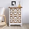 4 dawers accent cabinetvintage storage cabinet for kitchenliving room and dining roomwhite washed  urban country home decor