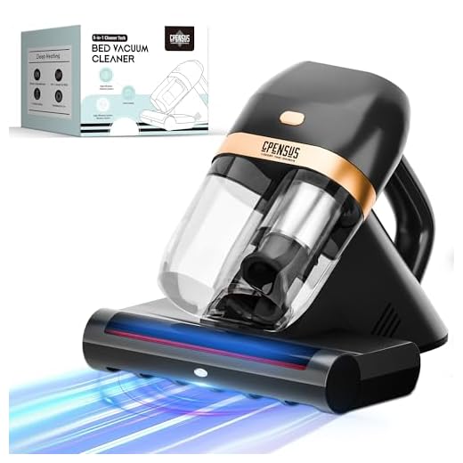 CPENSUS 5 In 1 Tech Bed Vacuum Cleaner For Sofa Dust Mite With UV & Ultrasonic Mattress Cleaning Machine For Home Carpet HEPA 16KPA Heating 550W Pillows Sofas Futon Couch, Multi-Coloured