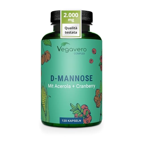D-MANNOSIO Puro 2.000 mg | con Mirtillo Rosso e Vitamina C |...