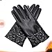 NYKK Manoplas □ Invierno más Terciopelo Grueso Calor Pantalla Llena Pantalla táctil Guantes de Cuero Ciclismo Guantes de cálido Transpirable Guantes (Color : B)