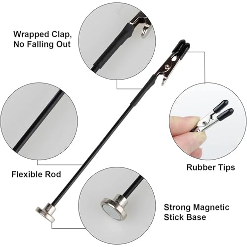 Outils de modélisation support magnétique pliable et sticks de serrage argentés - 6