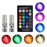 [Control remoto] Controla el color y el modo de las luces a través del mando inalámbrico, incluido en el pack, y cambia las luces desde dentro o el exterior del vehículo