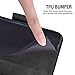 Compatible with Samsung Galaxy S7 Edge Wallet Case and Tempered Glass Screen Protector Flip Cover Card Holder Stand Cell Phone Cases for Glaxay S7edge Gaxaly S 7 Plus Galaxies GS7 7s 7edge Women Black