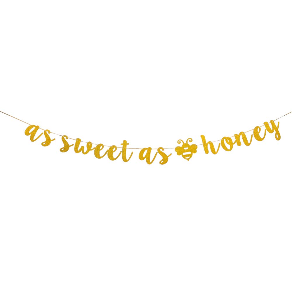 As Sweet As Honey Banner,Theme Baby Shower Birthday Party Supplies Decoration.