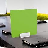 Rugs Vert Paroi Protection Plexiglass,40x40cm / 15.6x15.6in,Porte Verre Coulissante pour Les Magasins De Bureau/Garde-Nourriture À Écran Éternuement/Bouclier De Comptoir Portable