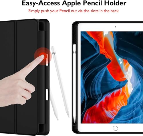 Image of Tablet Case Cover for Apple iPad Pro 11 inch (1st Gen) [Auto Sleep /Wake Cover] [Pencil Holder] [Trifold Stand] - Black