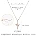 SENHOWII Crown Cross Necklace for Women, Gold Plated Cubic Zirconia Cross Pendant, 18+2 Inch Adjustable Hypoallergenic Faith Jewelry Gift Box for Christmas, Birthday, Baptism (rose gold)