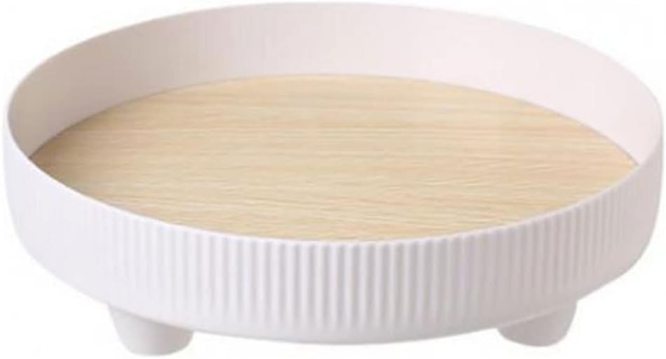 FMURY Storage Tray Anti-deformation Table Decoration Cosmetics Jewelry Sundries Display Round Solid Color Household Storage Rack