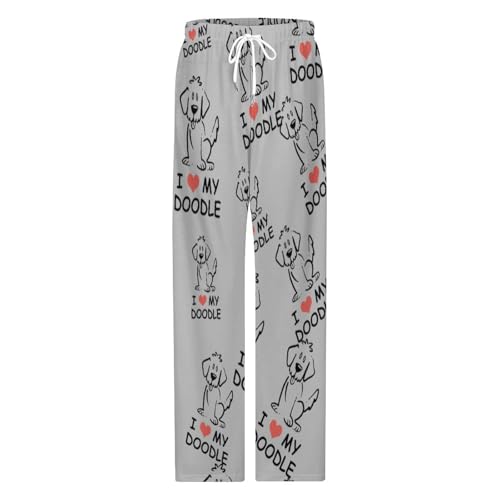 I Love My - Goldendoodle Sleeping Pajama Pant for Men Casual Lounge Pocket Drawstring Sleepwear Sleep Pants4