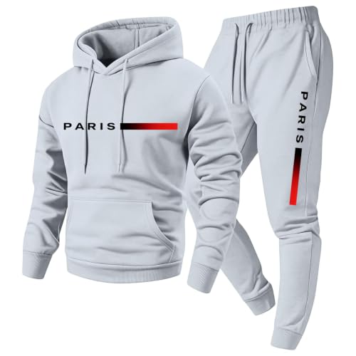 Sweat Suits for Men Fleece Hoodies Sweatpants Joggers Two Piece Outfit - image 1