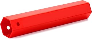QWORK Plastic Lug Nut Cover Socket, Lug Nut Cover Puller, Install & Removal of Semi Truck 33mm Lug Nut Covers (Red)