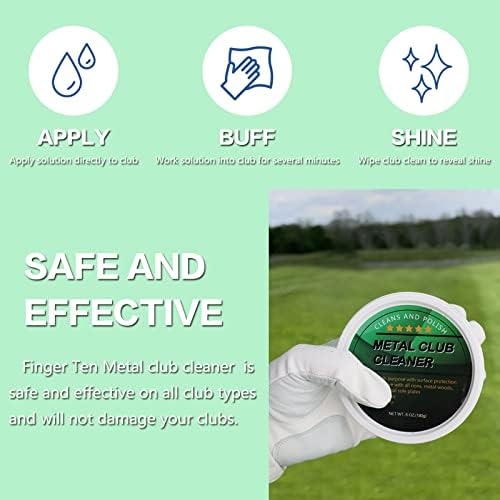 FINGER TEN Golf Club Cleaner Cleaning Scratch Remover, Golf Club Bag Accessories Portable for Golf Club Grip Cleaner Keep Golf Clubs Irons Drivers Shoes Clean Easy to Use