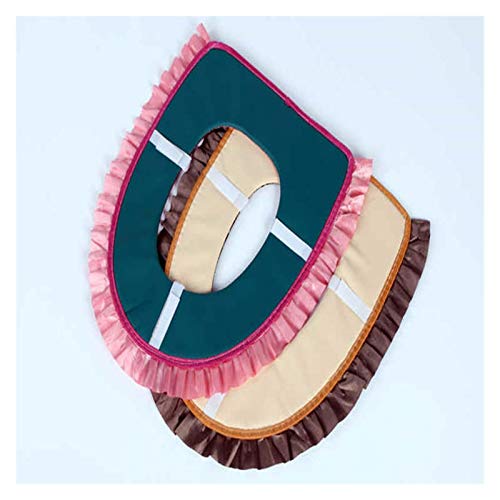 Toile Sitzauflagen 3 Stück/Satz Weiche Toilettensitzabdeckung Spitze Sitz WC U-förmig U-förmig WC-Sitz-Kasten Gold-Samt Overcoat WC-Kasten for Badezimmer Deckelgehäuse Top Ccover – Bild 7