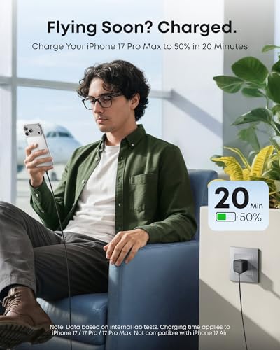 Anker Nano 45W USB C Plug Fast Charging, Compact and Foldable Plug USB C Charger for iPhone 17/16 Series, Pixel 9, iPad, Samsung Galaxy S25 Ultra / S24 Series (6 ft Cable Included) - Image 2