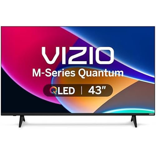 VIZIO 43-inch MQ6 Series 4K QLED HDR Smart TV w/Dolby Vision, WiFi 6E, Bluetooth Headphone Capable, AMD FreeSync & Alexa Compatibility, M43Q6M-K04, 2023 Model
