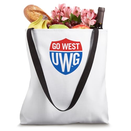 Bolso tote con escudo de los Wolves de la Universidad de West Georgia miniatura 4