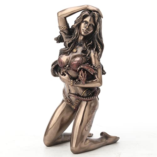 Estatua artística Daenerys Targaryen Bronce 7.12 pulg miniatura 1