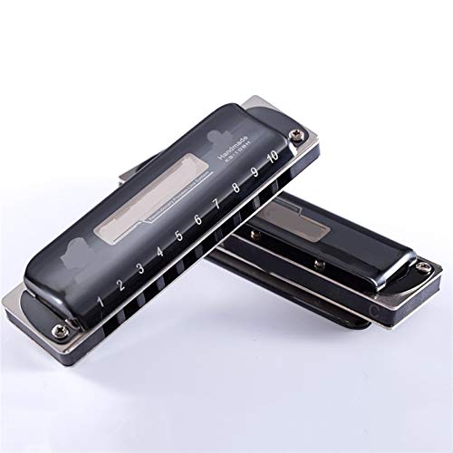 KIRANDIE Harmonica 10 Trous Diatonic Blues Harp Harp Professional Harmonica Key of C/D/E/F/GA/BB KS-10BH Noir (Color… - Les Beatles, Paul McCartney, John Lennon, RIngo Starr, George Harrison KIRANDIE Harmonica 10 Trous Diatonic Blues Harp Harp Professional Harmonica Key of C/D/E/F/GA/BB KS-10BH Noir (Color… – Image 3
