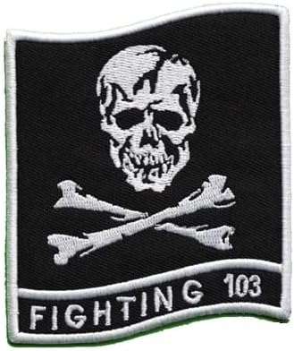 StarWay Fighting 103 The Bones Jolly Rogers Embroidered Patches for Embroidery Cloth Patch Badge Hook & Loop Christmas Embroidered Patch