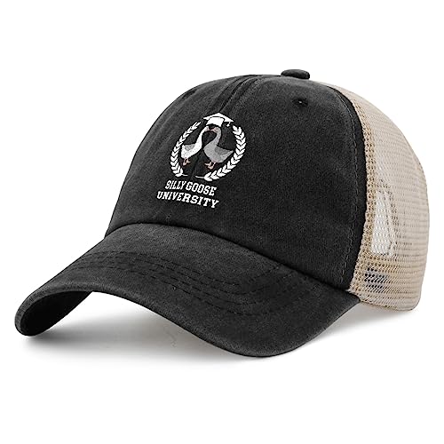 Image of Funny Goose Hat Silly Goose On The Loose Hat Men Baseball Hats Funny Cap