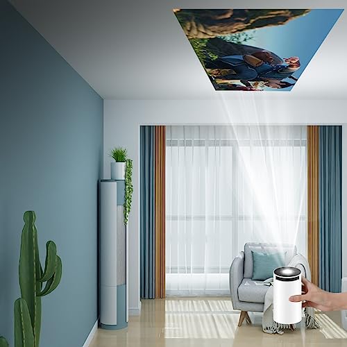 ZDSSY Hy300, by Salange, Smart Portable Mini Projector Android 11, 220 ANSI, 4K/1080P, Wi-Fi 5G BT 5.0, 180 Degree Rotation, Built-in Speaker, Auto Distortion, 250" Image, EU Plug