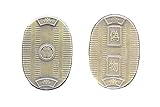 The Broken Token - Feudal Japan Gold Fantasy Coin - 45mm x 30mm Novelty Coins - Cosplay and TTRPG Game Pieces - Pack of 10