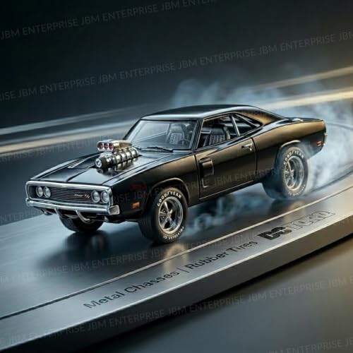 Image of 1:64 Scale Die Cast Muscle Car Model, Premium Metal Collectible Vehicle with Display Box, Detailed Miniature Car for Collectors, Display, Decoration & Gifting