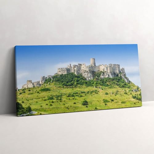 Grand Tableaux 120x60cm Château de Spiš - Décoration murale d'art de prestige