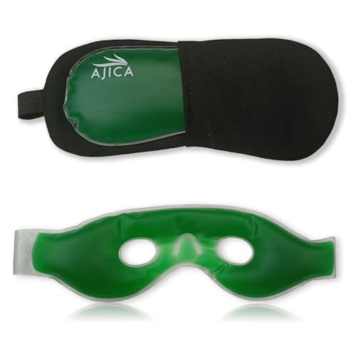 Image of Aqua Ice Face & Eye Cooling Gel Pad and Aloe Vera Gel Mask Ice Pack for Face and Eye Patches Remove Dark Circles, Fatigue Cool Eyes Patch Pads Eye Care | Facial Skin Refresh Face Mask for Hot & Cold Therapy (Aloe Eye Cooling Pad, Aloe Hole Eye Mask)