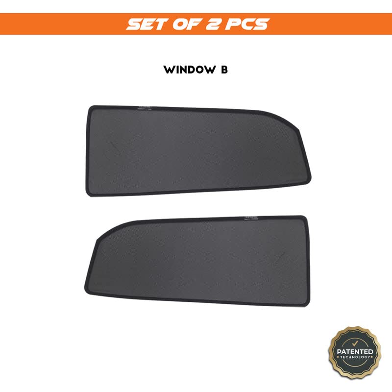 Image of Hyundai Creta Magnetic Sun Shades /Curtains - Set of 2pcs Suitable for Creta 2015-2019