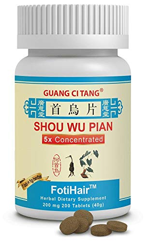 Shou Wu Pian - FotiHair - 200 Mg - 200 Tablets