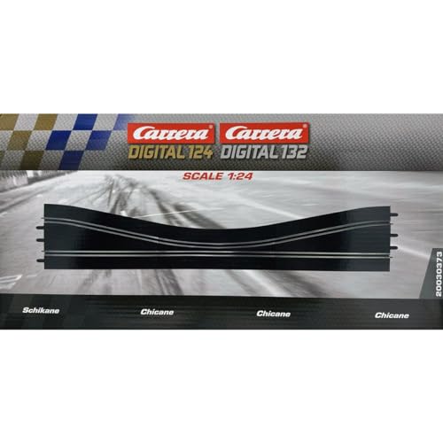 Carrera Chicane 20030373 Set of 4 Pieces for Digital 124/132 Toy, Multi-Colour, One Size