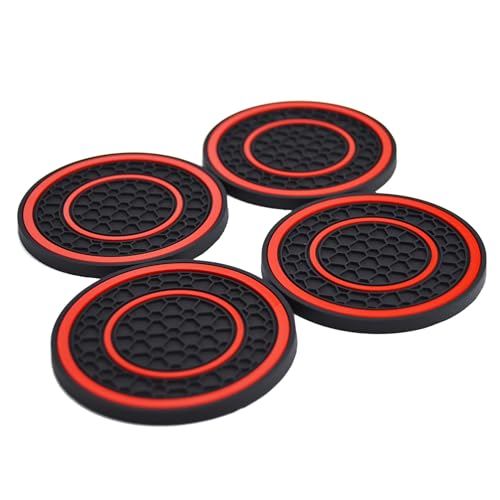 Portavasos para carro 4 piezas silicona 2.77 pulgadas miniatura 1