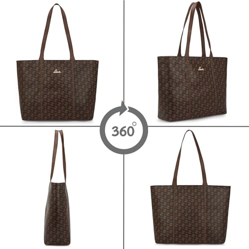 Image of Lavie Women's Mono LL Meghan Tote Bag for Women | Tote Handbag for Work | Ladies purse | Stylish Shoulder Bag | Gift for Women